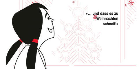 Girl Weihnachten Rotes Kreuz Blutspenden blood donation DRK Blutspendedienste Thomas Gronle legron Berlin Illustration Freelancer