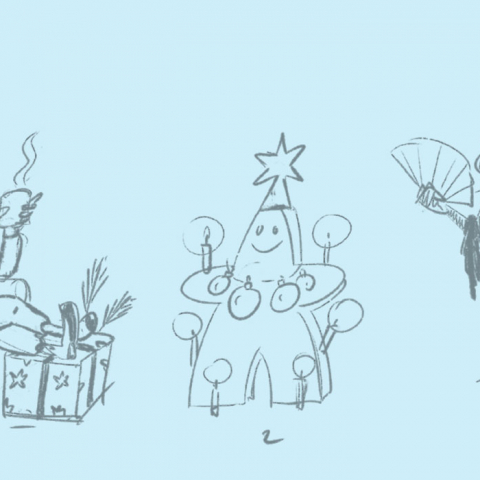 Skizze Xmas Character Design Gamers HQ Shop Thomas Gronle Berlin Illustration