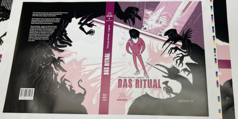 Andruck Cover Das Ritual Graphic Novel Thomas Gronle legron Berlin Illustration Freelancer