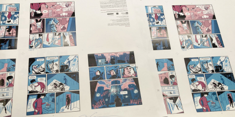 Andruck Innen Das Ritual Graphic Novel Thomas Gronle legron Berlin Illustration Freelancer