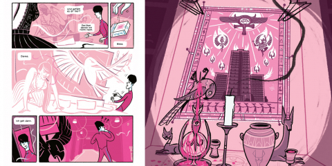 Comic02 Schrank Das Ritual Graphic Novel Thomas Gronle legron Berlin Illustration Freelancer