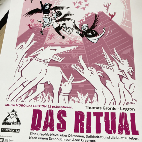 Poster Das Ritual Graphic Novel Thomas Gronle legron Berlin Illustration Freelancer